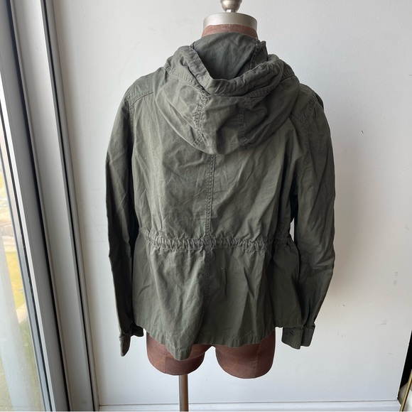 Converse one star utility military style woman’s jacket military green - Picture 3 of 7